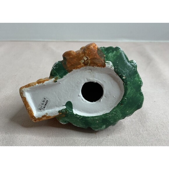 Ceramic Christmas Tree With Bear Taper With Candle Holder - Picture 8 of 9